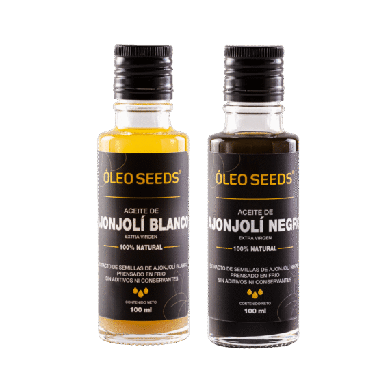 KIT ACEITE DE AJONJOLI BLANCO + AJONJOLI NEGRO